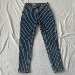 American Eagle Striped Jeans
